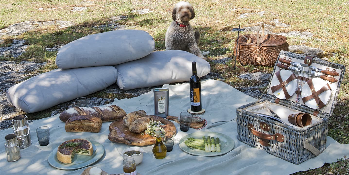 Picknickmand voor 4 personen-Les Jardins de la Comtesse nl