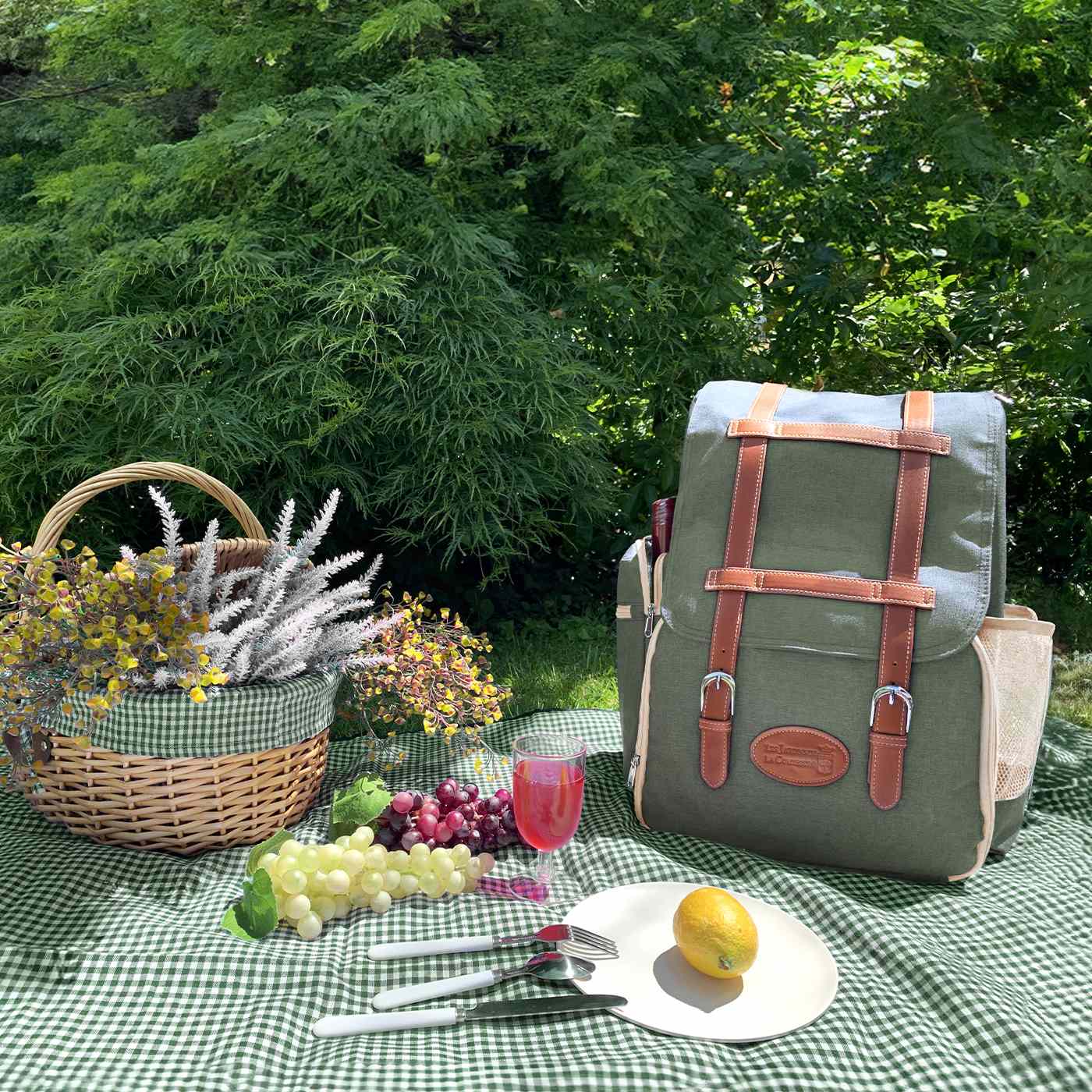 Picknick rugzak "Escapade" Groen - 4 personen