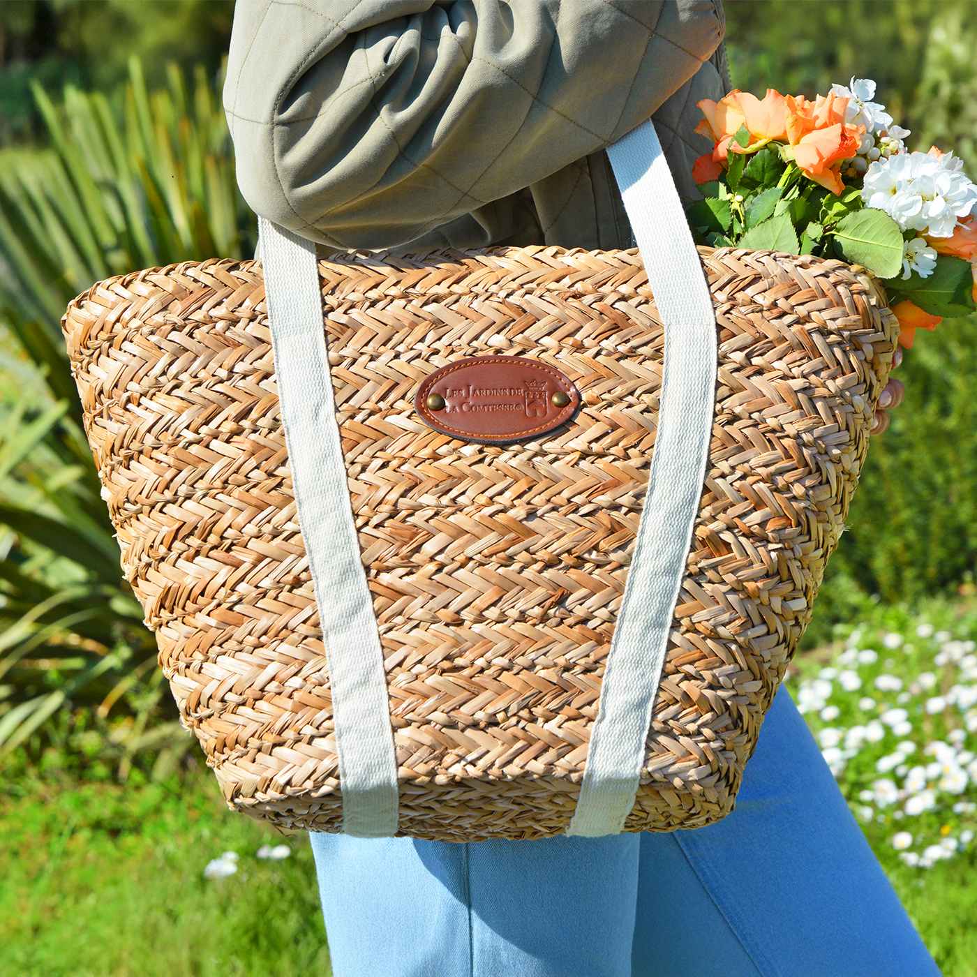 Strandtas picknick Riviera linnen - 4 personen