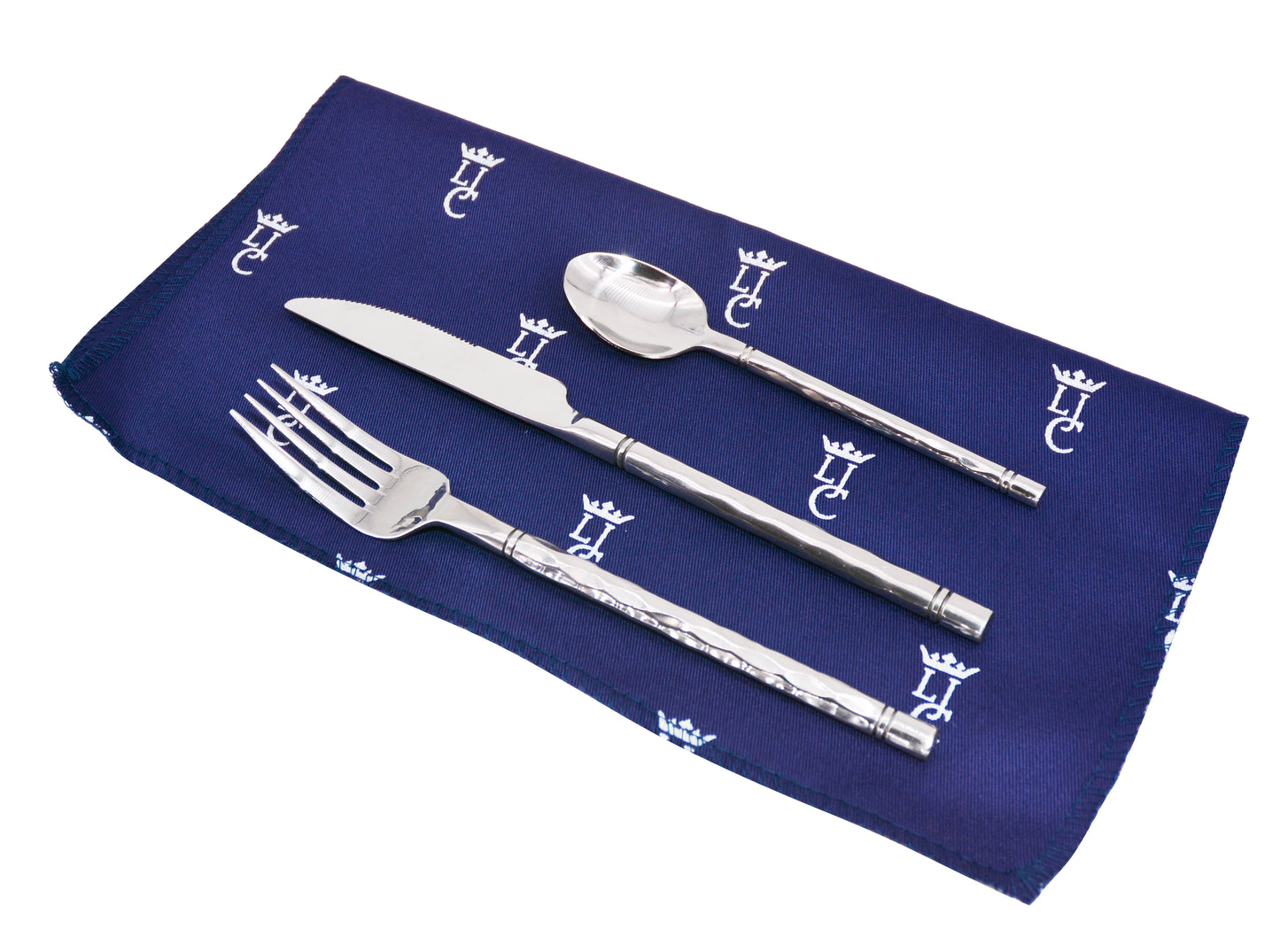 Prestige Picknickmand met leer Champs-Elysées blauw - 4 personen