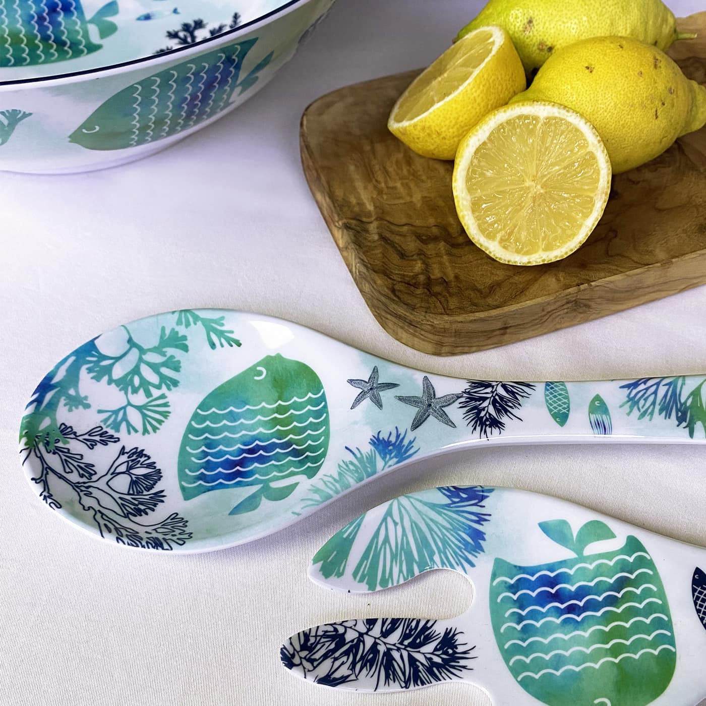Slabestek in melamine met vis - 33 cm