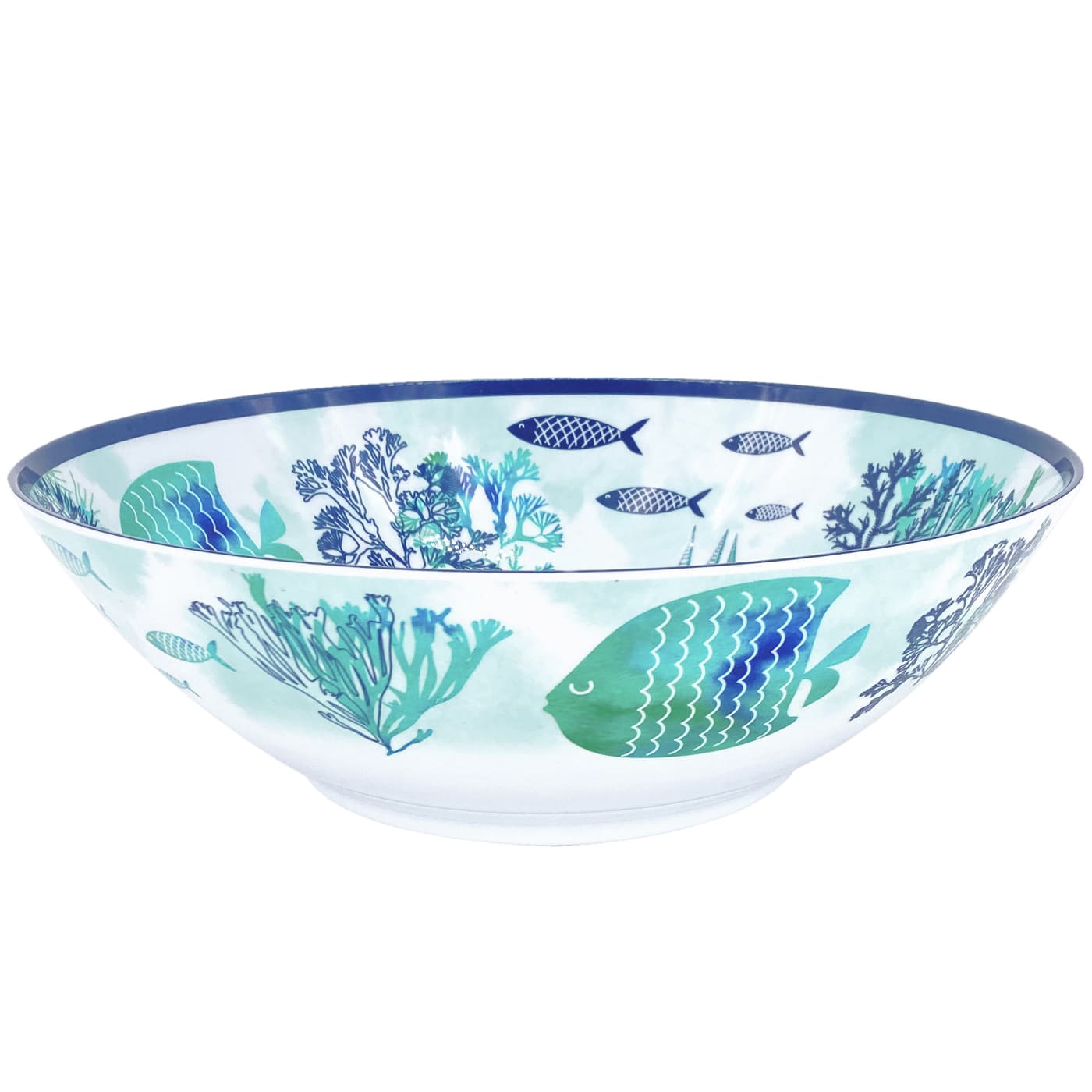 Kleine melamine slakom met vis - Ø 28 cm
