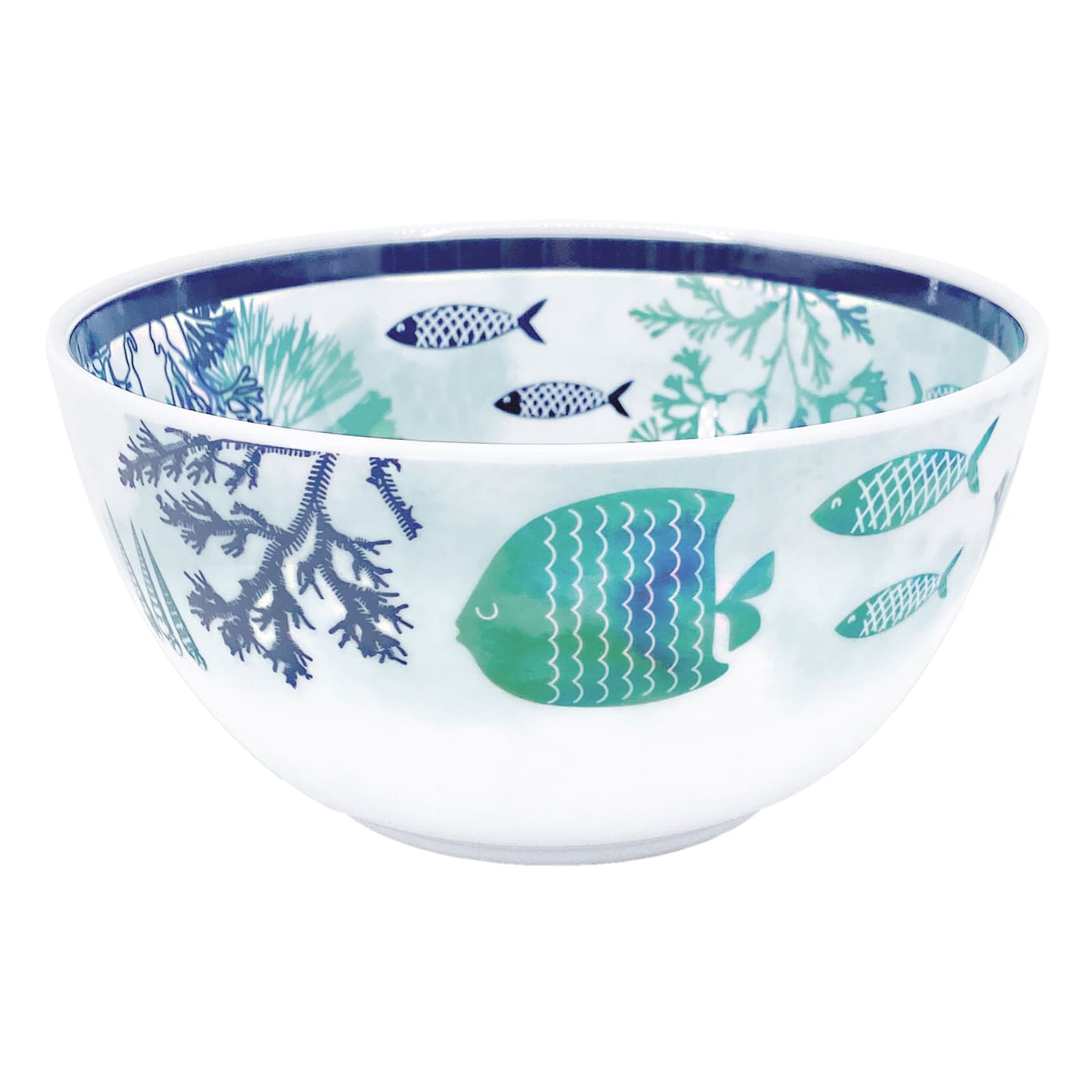 Kleine kom in melamine met vis - Ø 15 cm