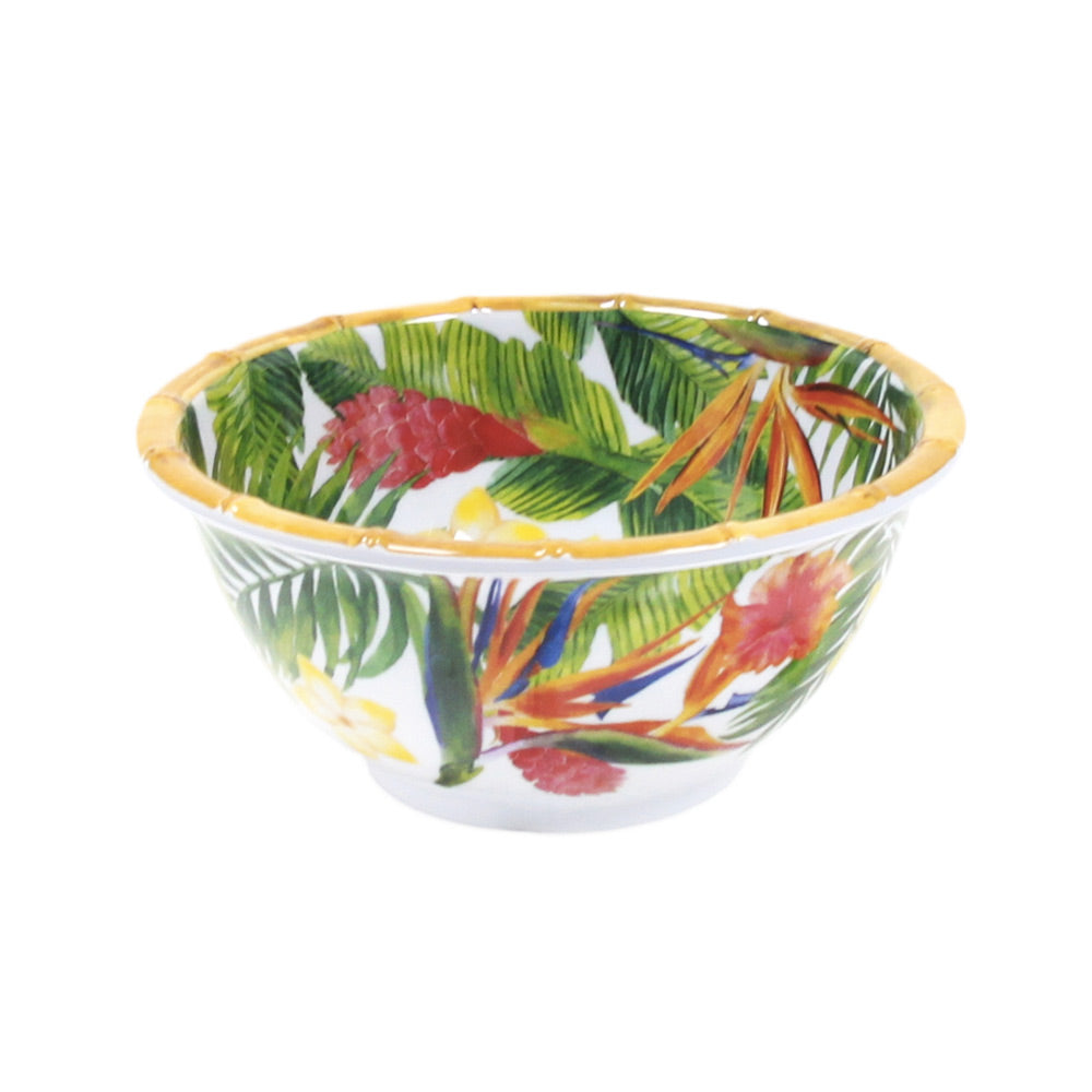 Kleine kom in melamine met bloemen - Ø 15 cm