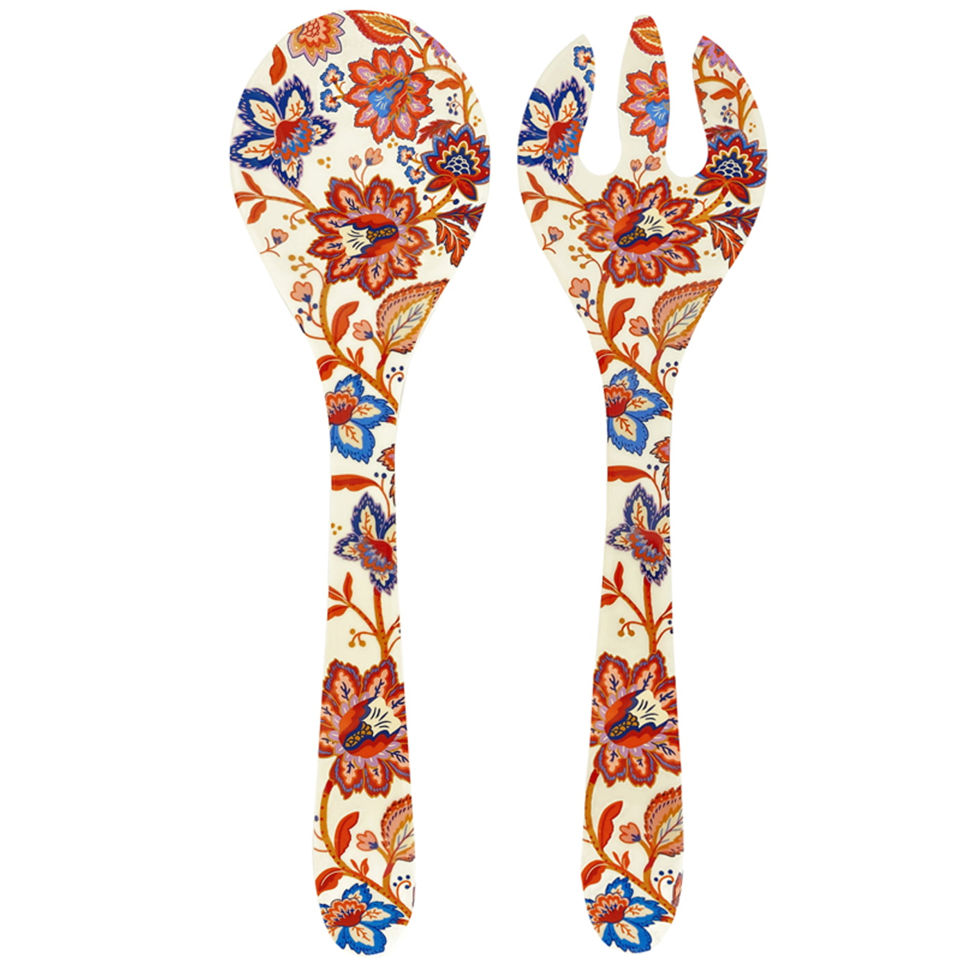 Melamine slabestek met Indiase bloemen - 33 cm