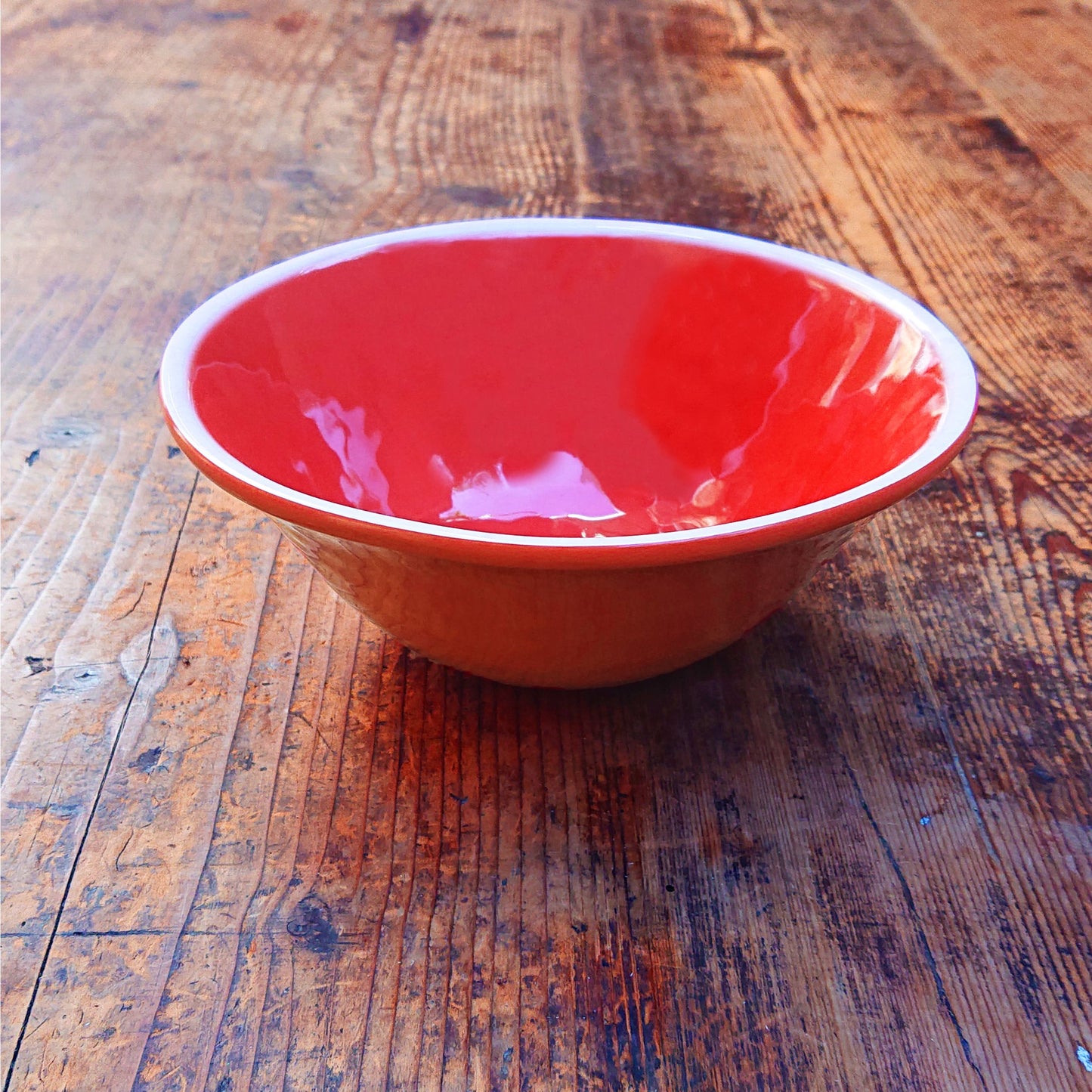 Kom van pure melamine - Rood 2 stukken
