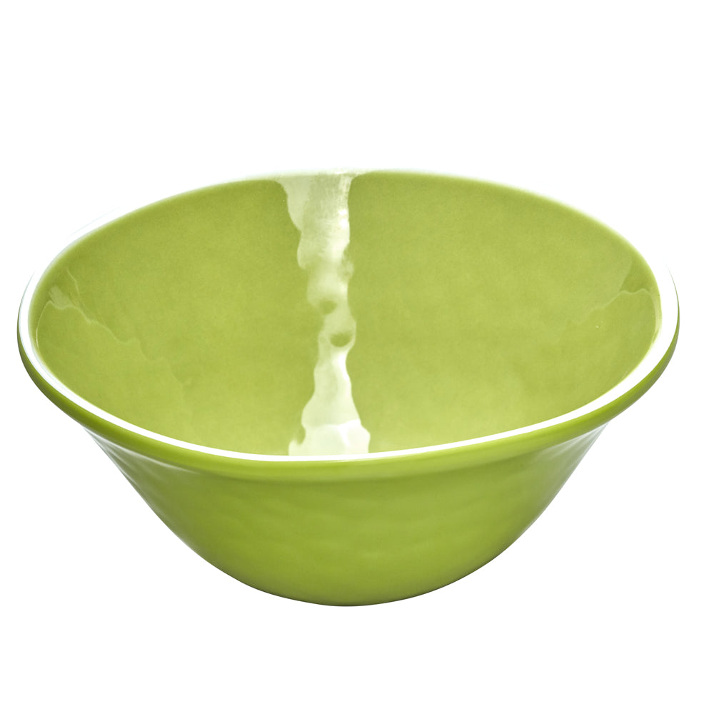 Kom van puur melamine - Groen. 2 stukken