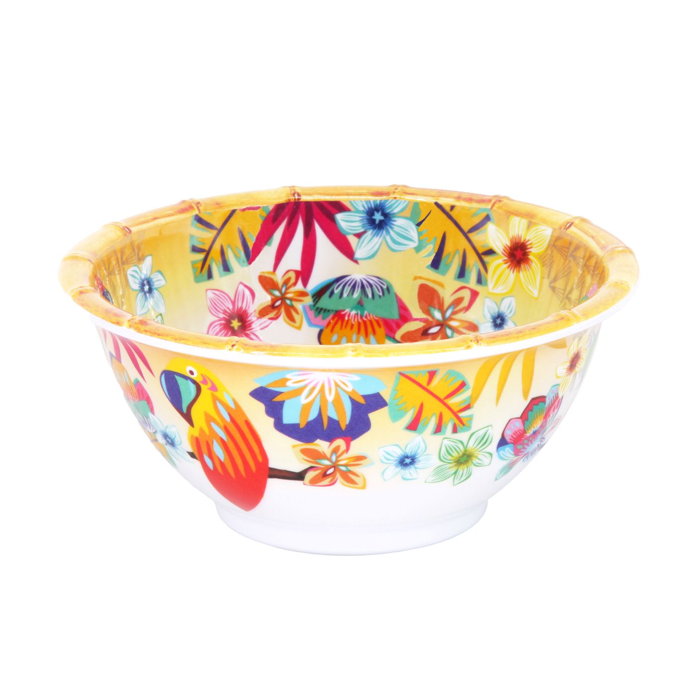 Kleine kom in melamine met papegaaien - Ø 15 cm