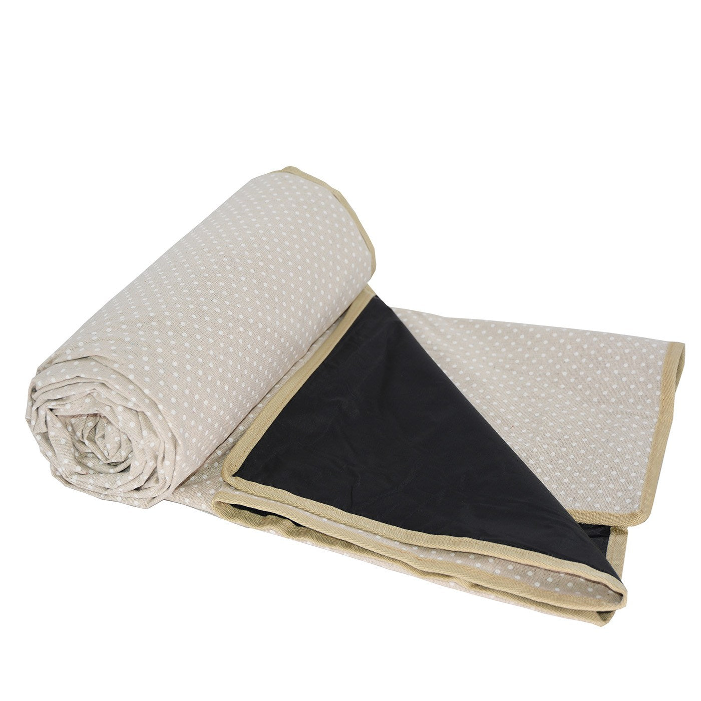 Picknickkleed waterdicht Beige met witte stippen