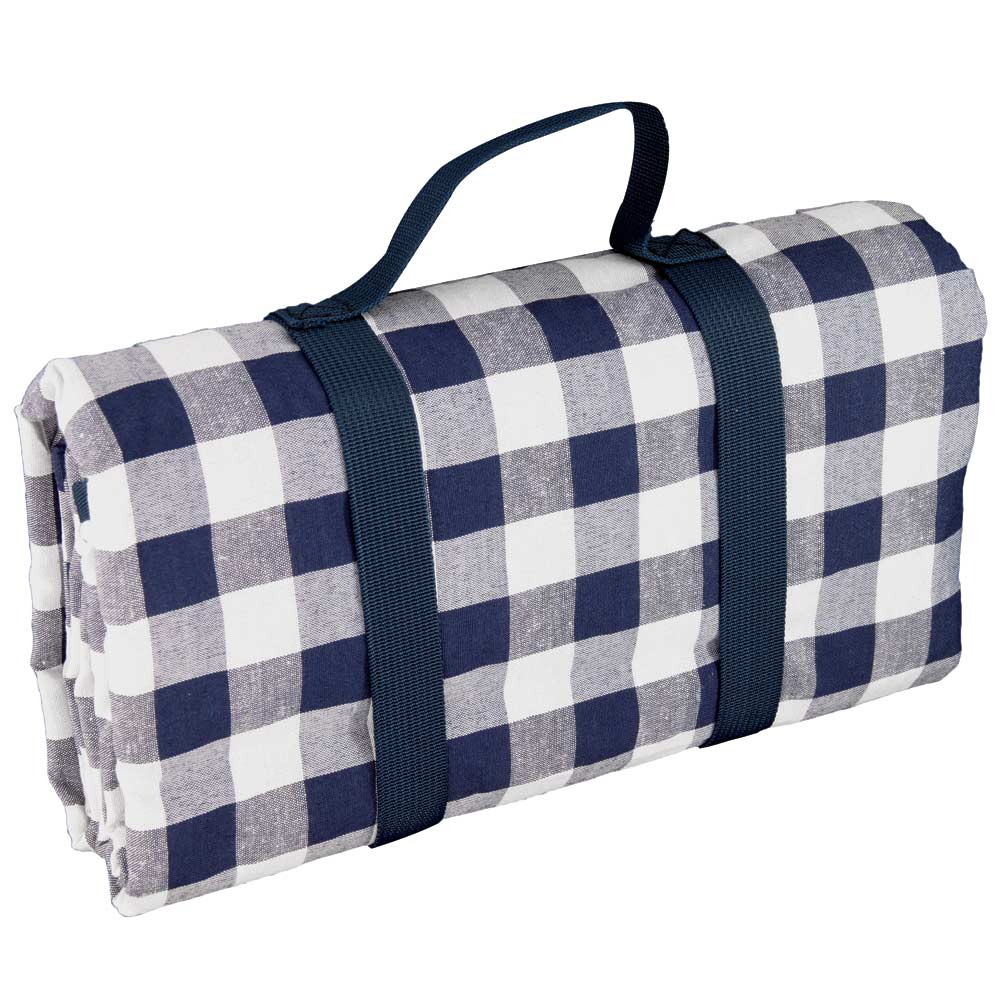 Picknickkleed waterdicht XL met blauwe ruit