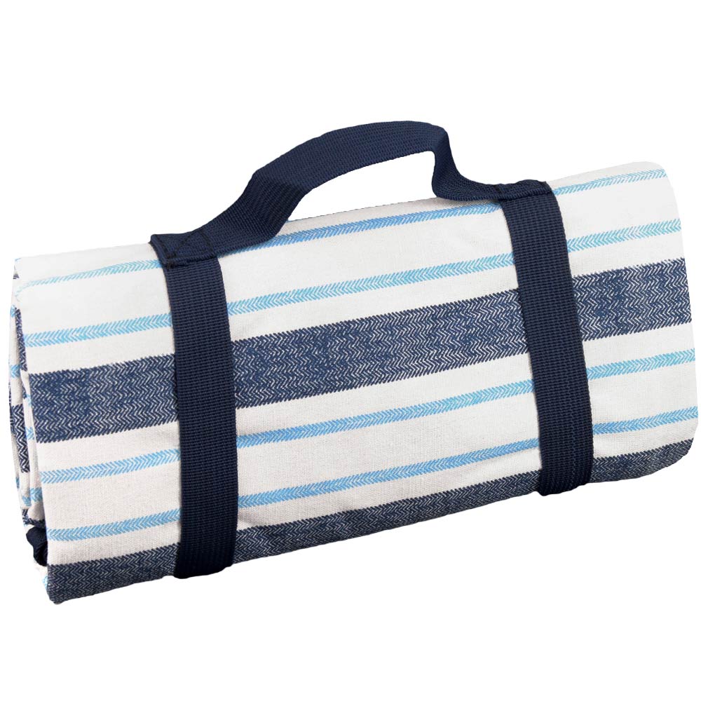 Picknickkleed waterdicht Blauw en wit gestreept