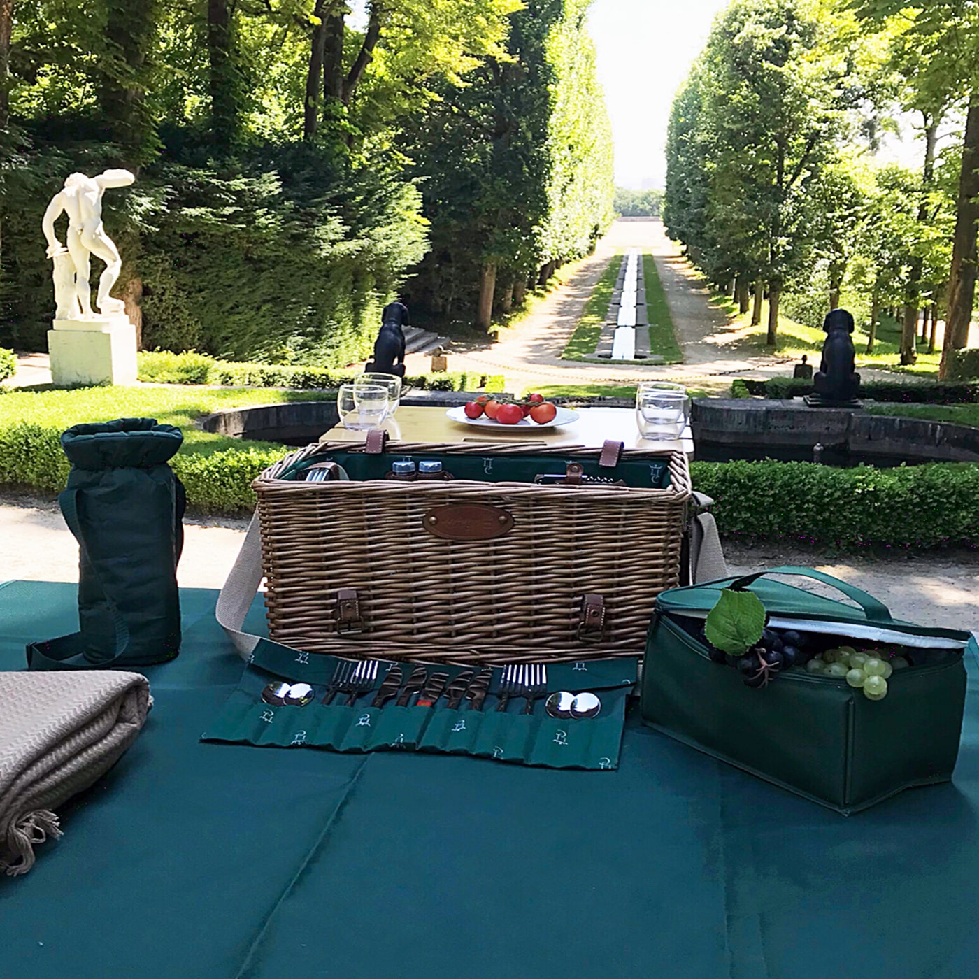 Pickncikmand Saint-honoré groen met tafel - 4 personnes