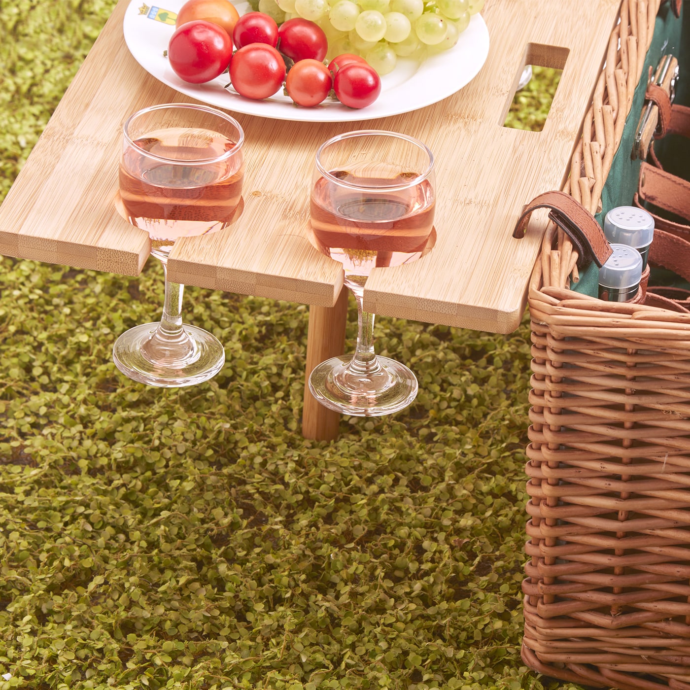 Pickncikmand Saint-honoré groen met tafel - 4 personnes