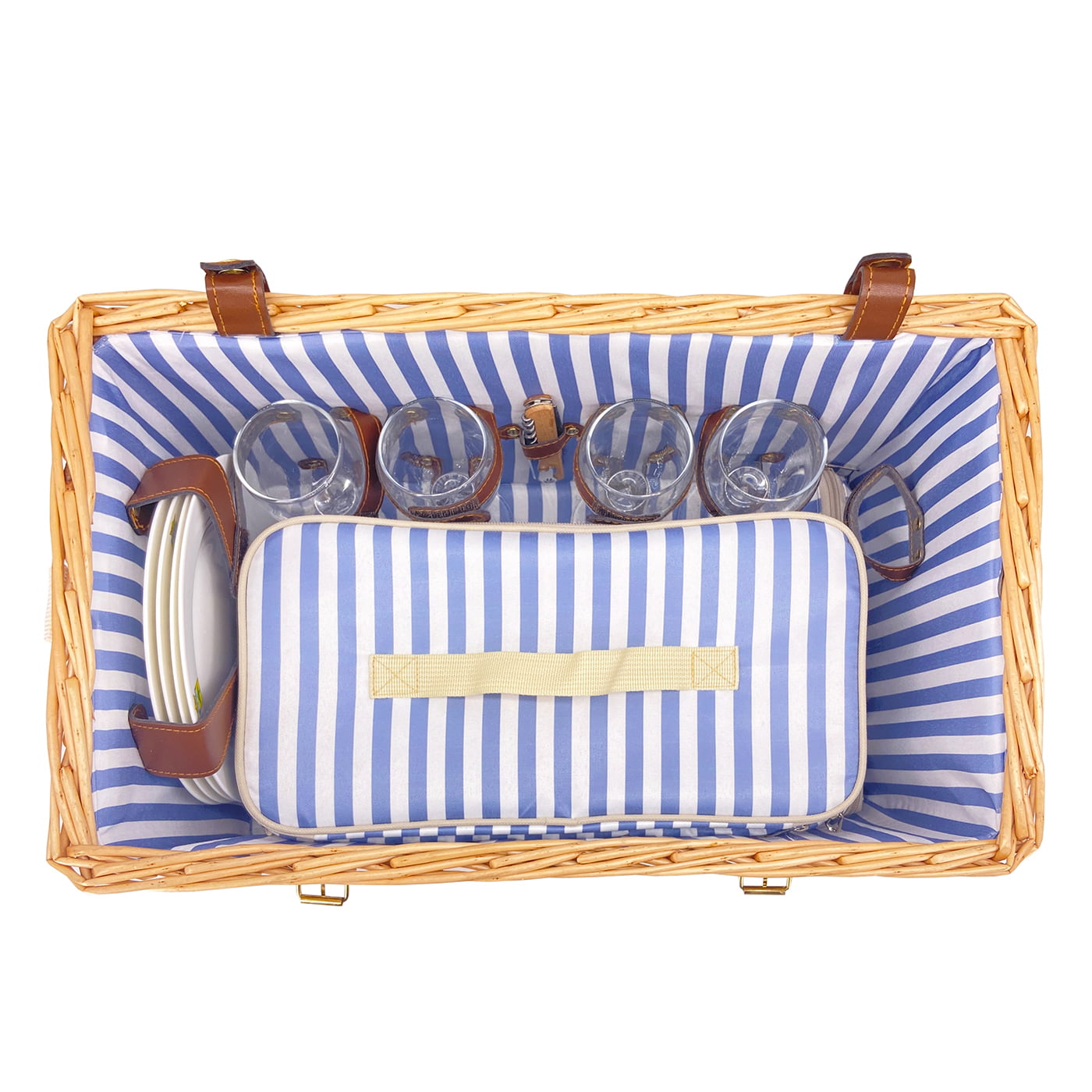 Picknickmand Saint-Malo met tafel - 4 personen