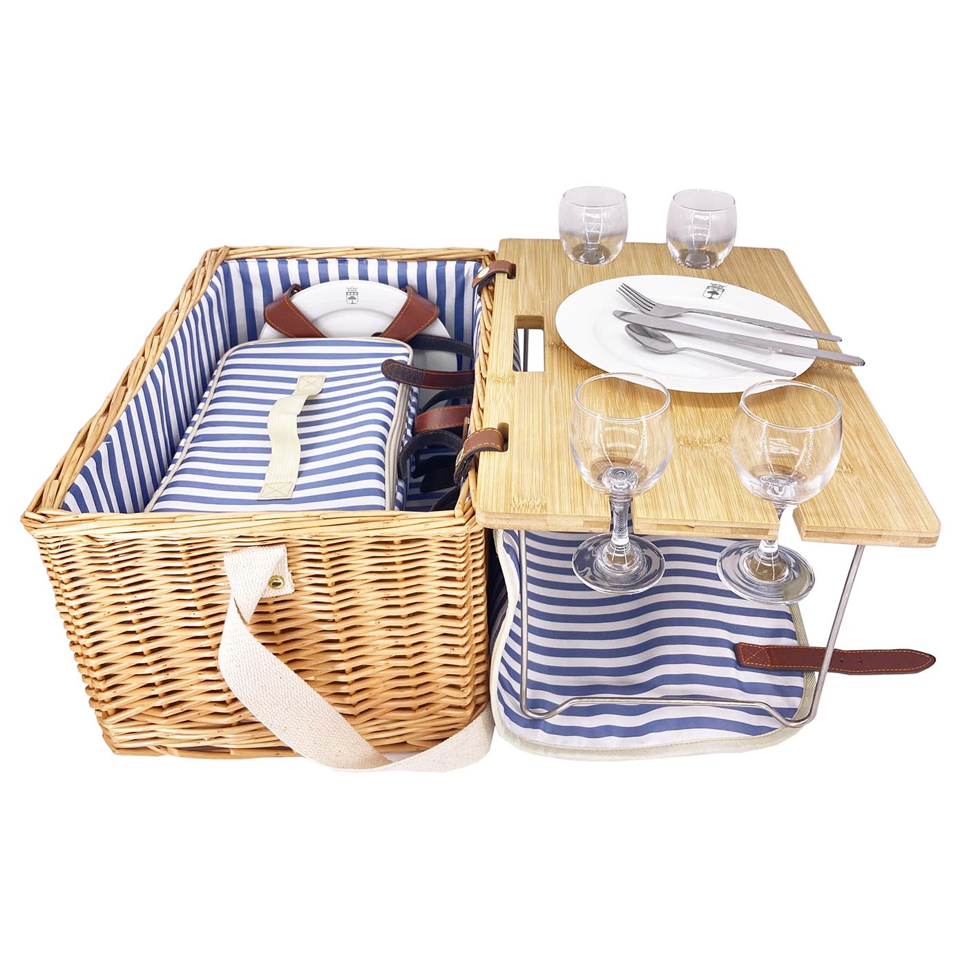 Picknickmand Saint-Malo met tafel - 4 personen