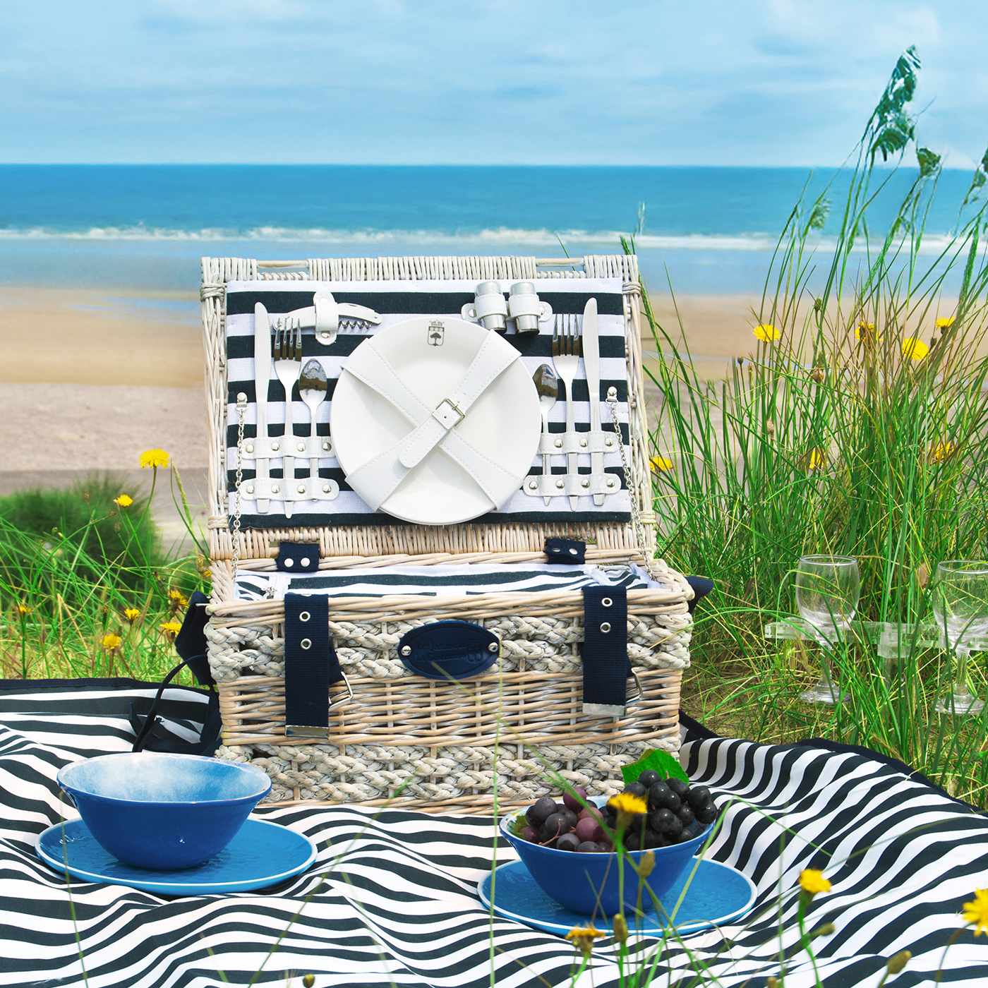 Picknickmand Marine - 2 personen