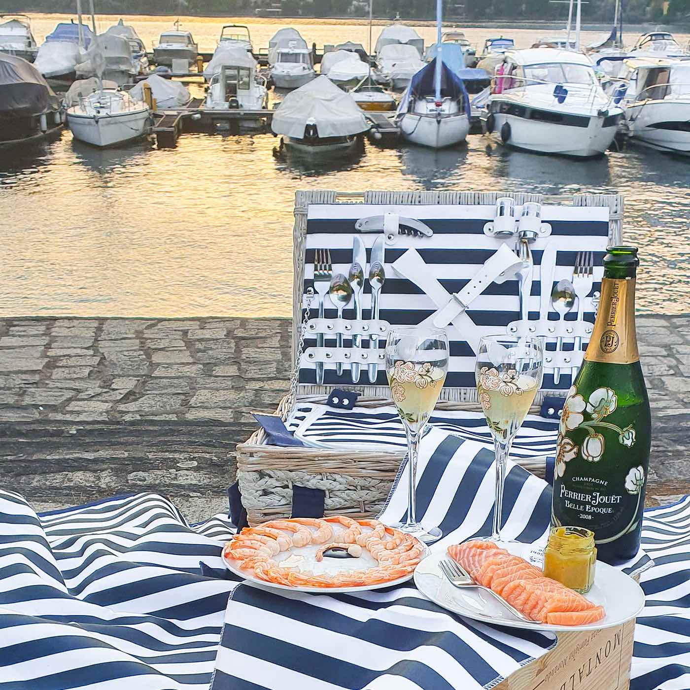 Picknickmand Marine - 4 personen