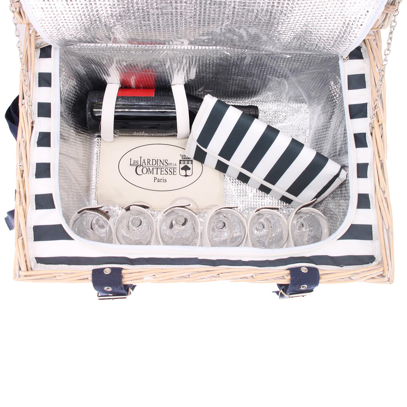 Picknickmand Marine - 6 personen