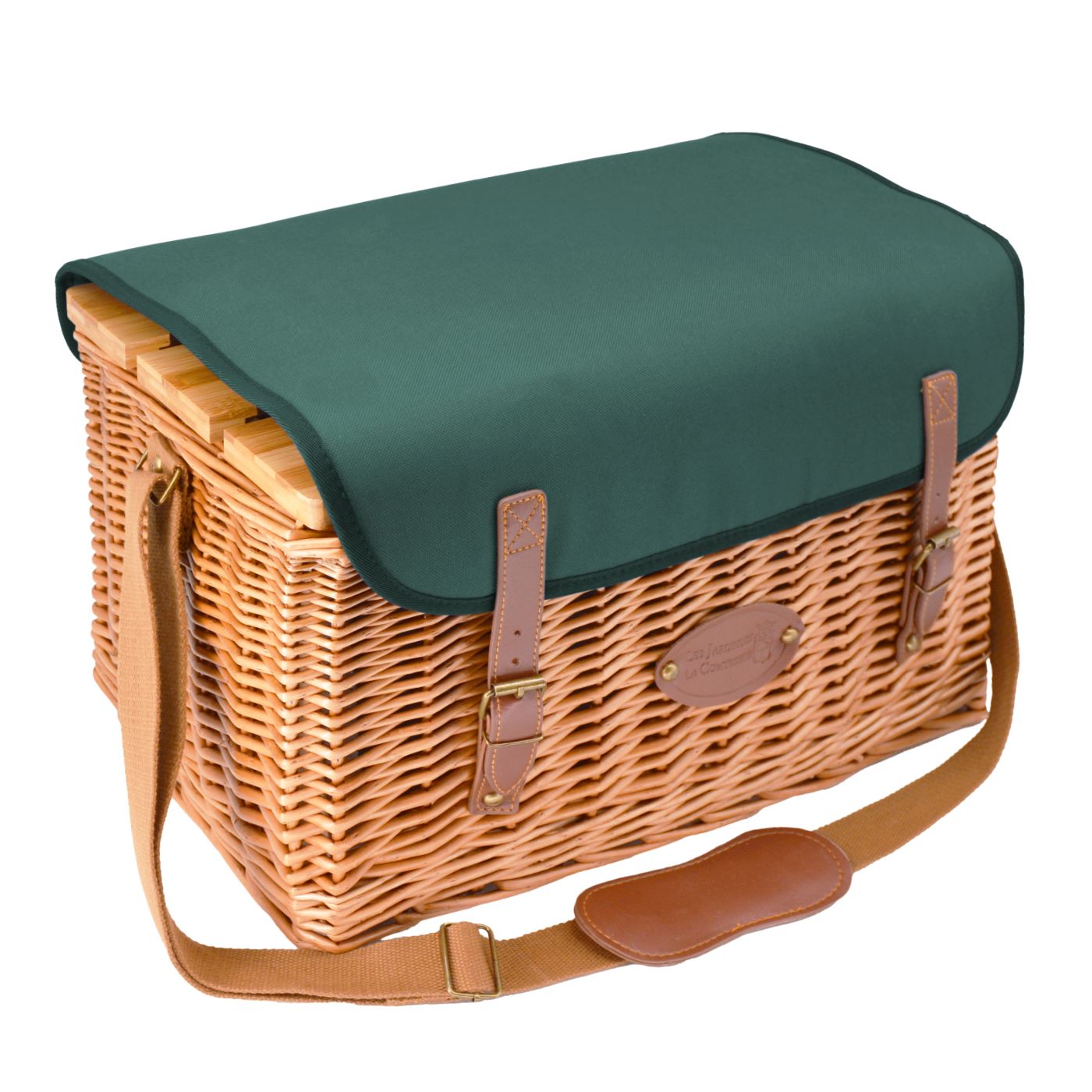 Picknickmand Saint-honoré groen met tafel - 4 personnes