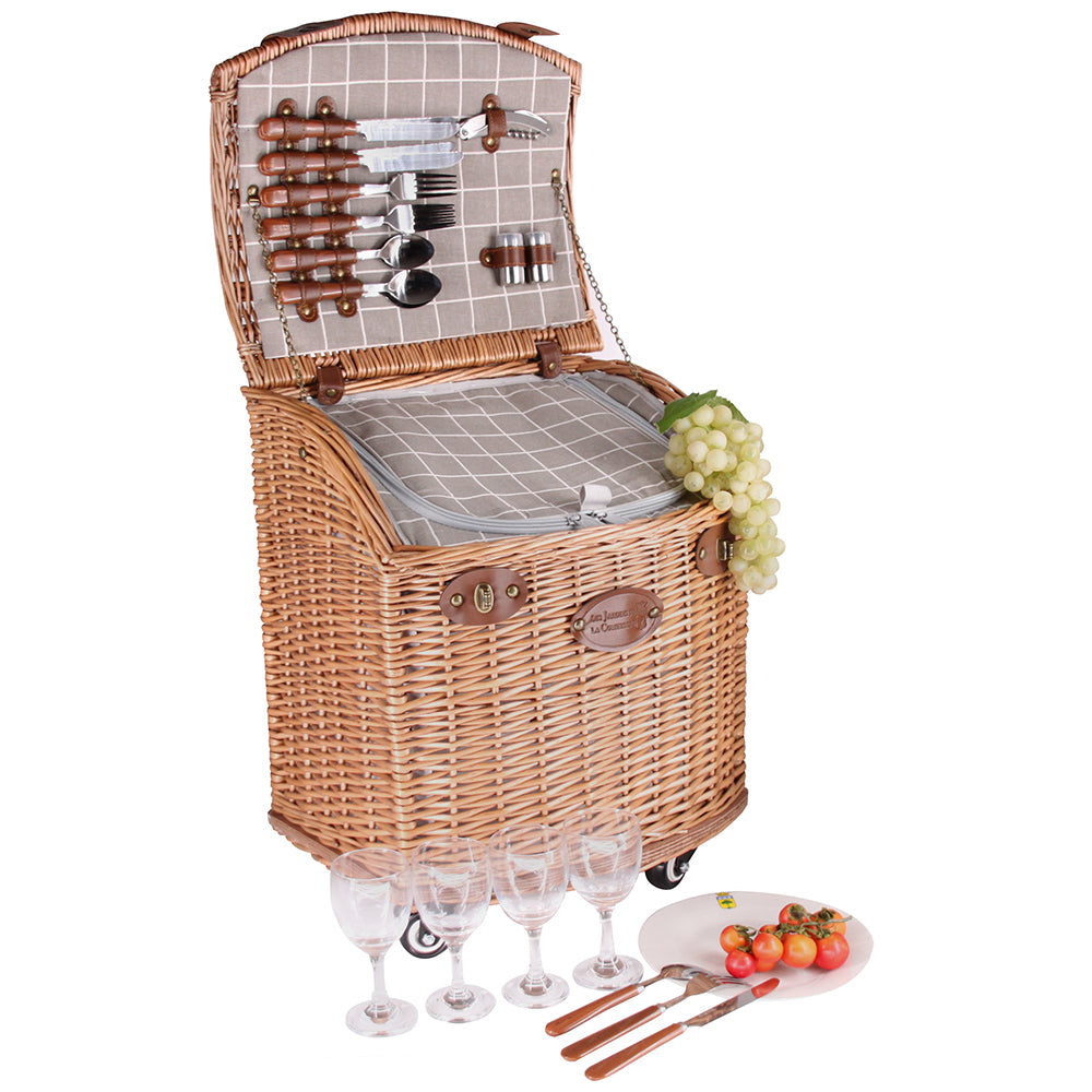 Picknickmand op wielen Concorde - 4 Personen