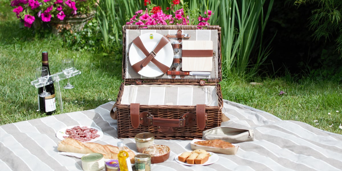 Picknickmand van riet Amboise