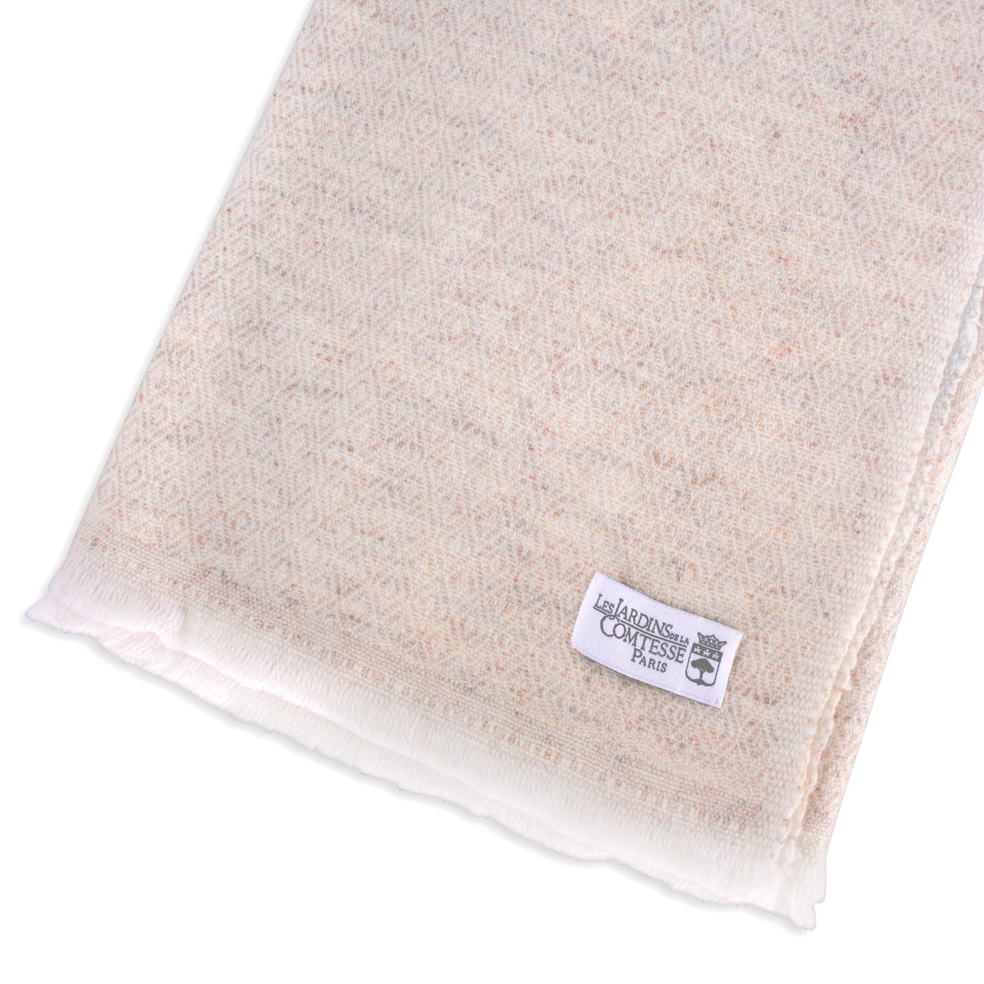 Sjaal van kasjmier en wol Heren & Dames 70 x 210 cm - Camel ruitpatroon