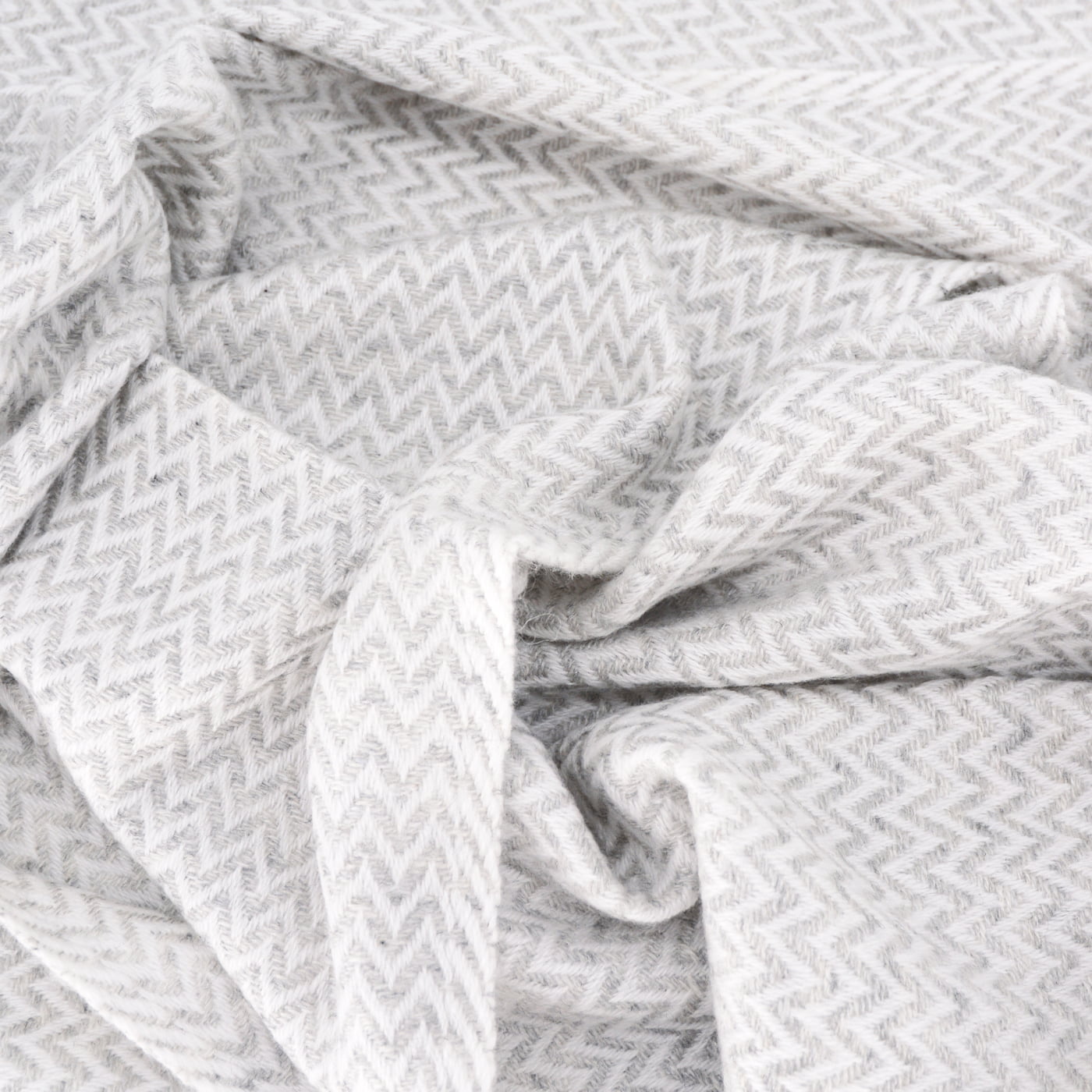 Sjaal van kasjmier en wol Heren & Dames 70 x 210 cm - Zilvergrijs kleine ruitjes