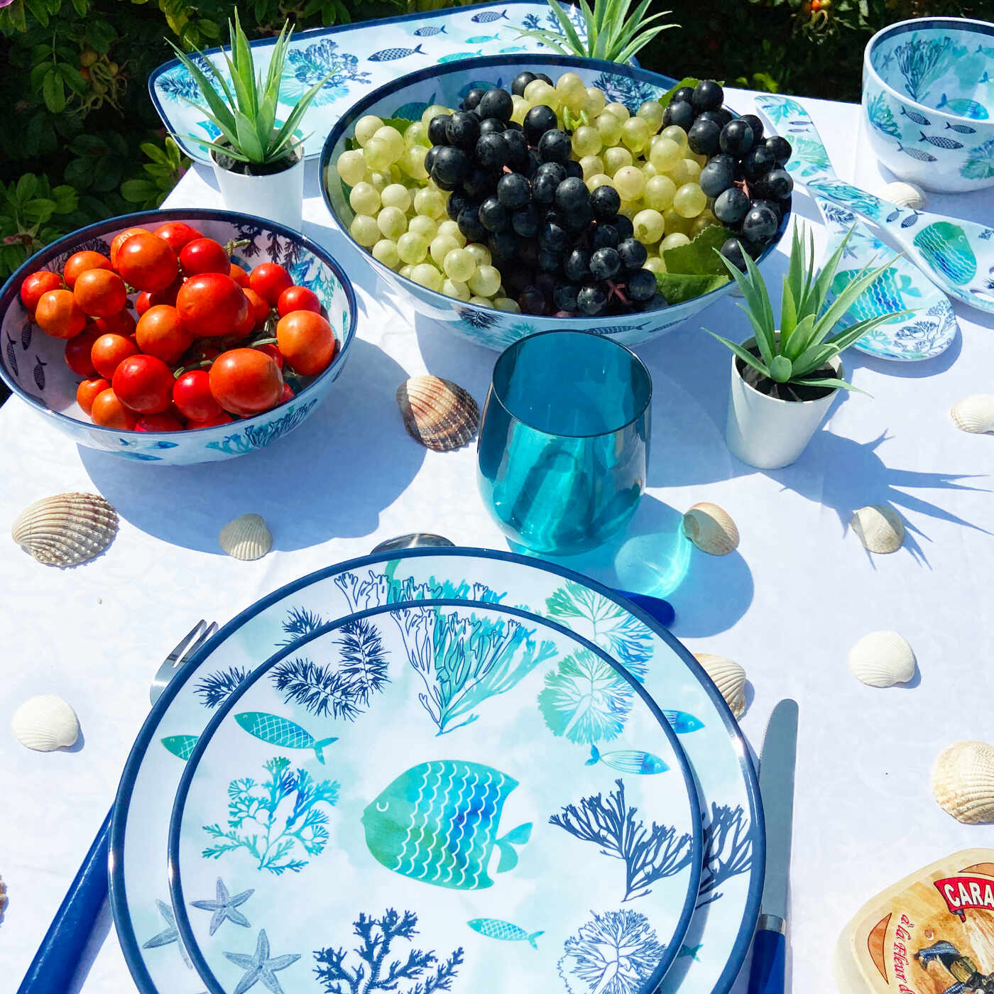 Slabestek in melamine met vis - 33 cm