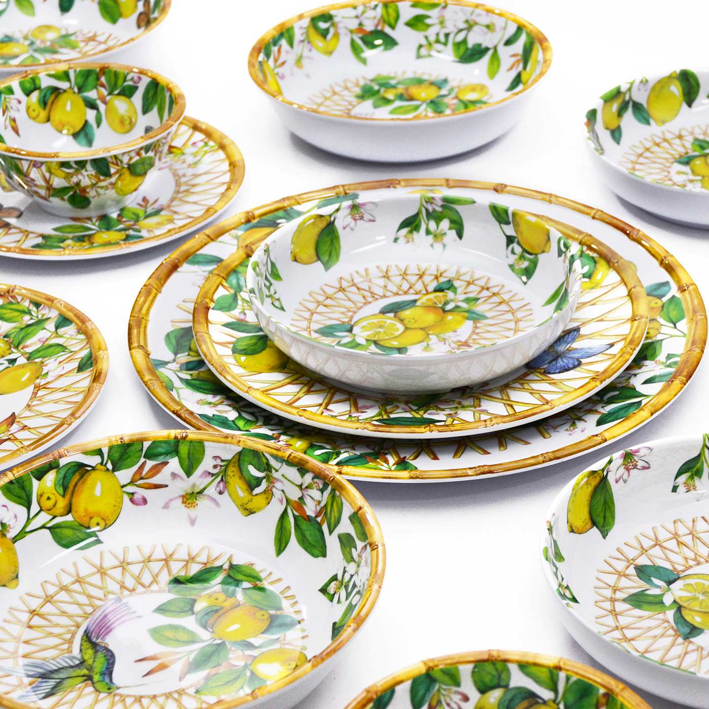 Soepbord van melamine met citroenen - Ø 20 cm