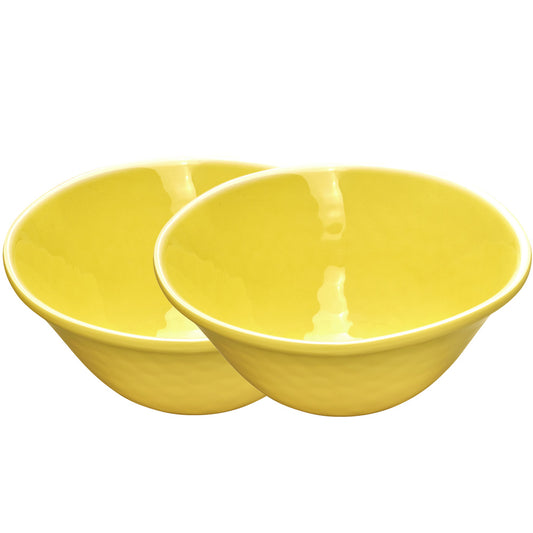 Kom van pure melamine - Geel 2 stukken