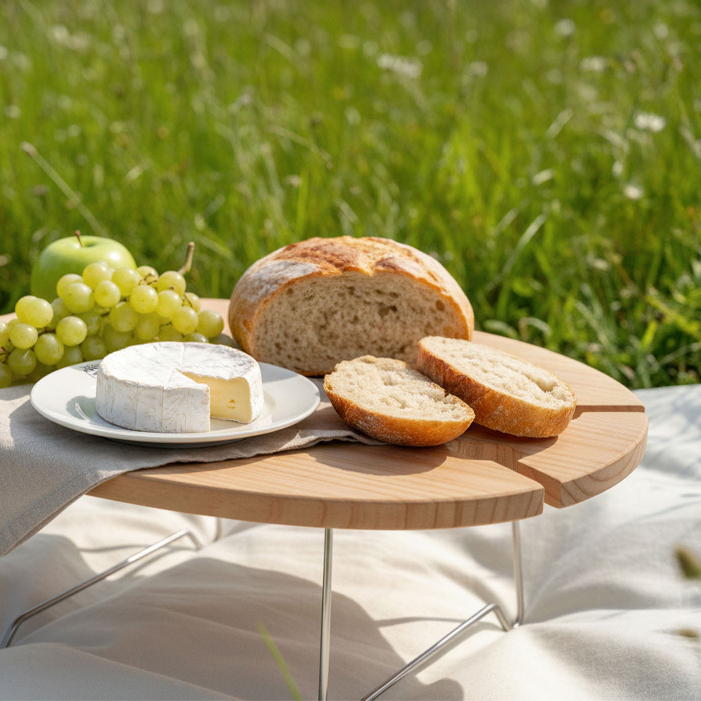Picknickmand van riet Belle-Île - 4 personen