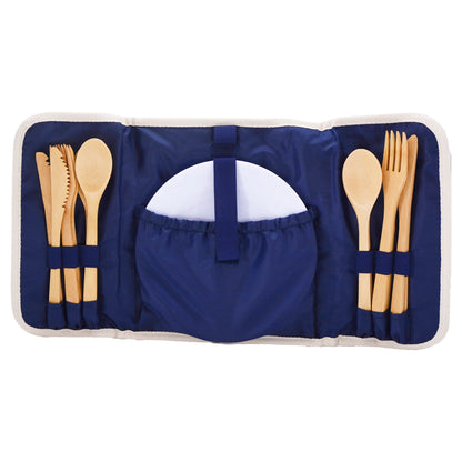 Strandtas picknick Riviera linnen - 4 personen