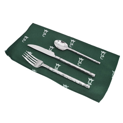 Prestige Picknickmand met leer Champs-Elysées groen - 4 personen