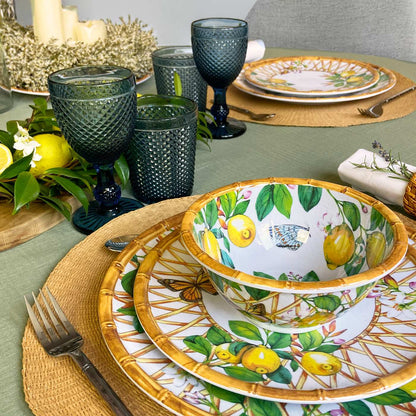 Kleine kom in melamine met citroenen - Ø 15 cm