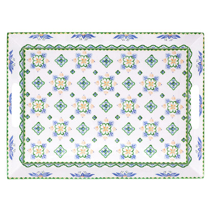 Groot dienblad van melamine met handvatten Evora - 50 x 36 x 5 cm