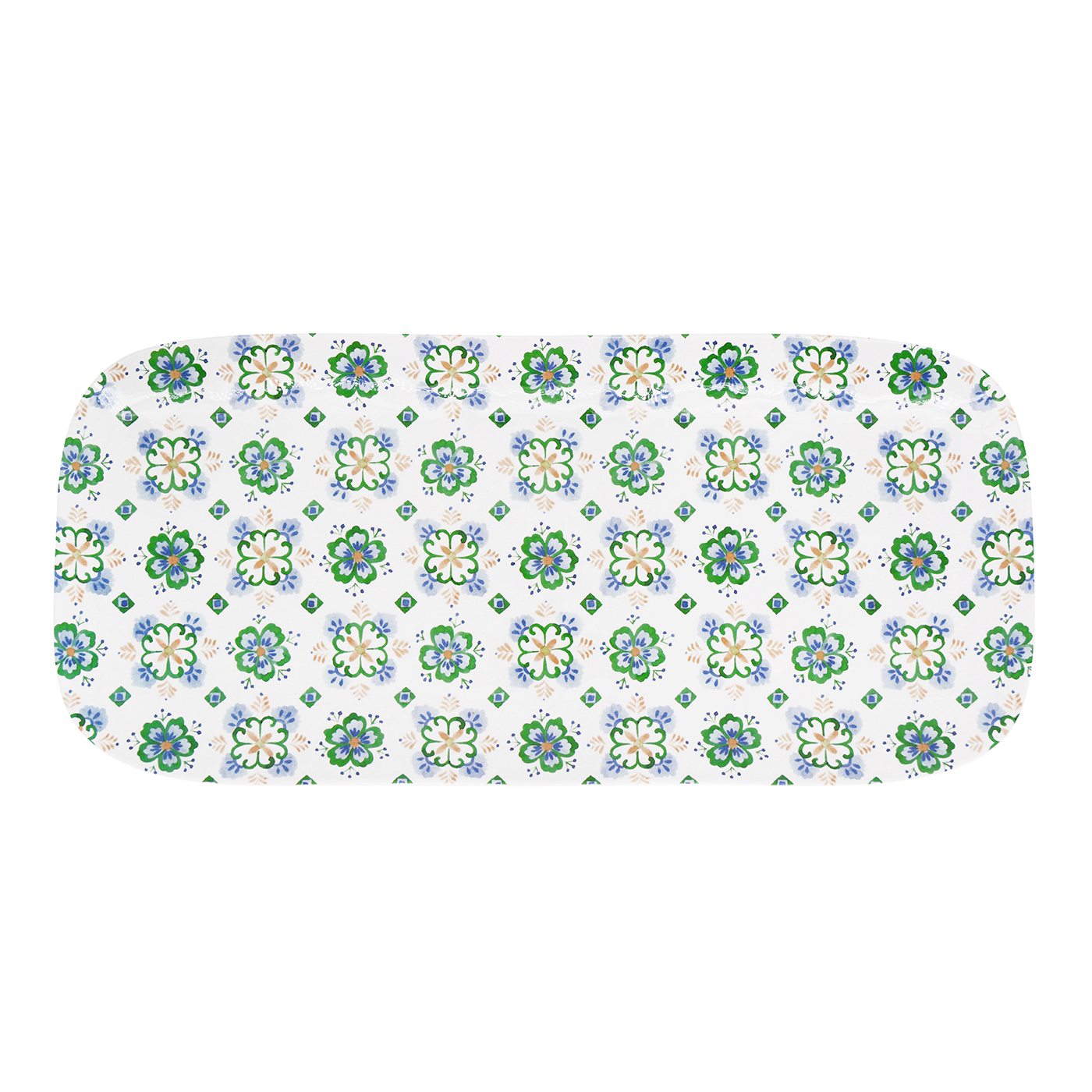 Lange rechthoekige cake schaal van melamine Evora - 37,5 cm