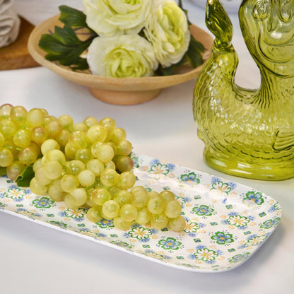 Lange rechthoekige cake schaal van melamine Evora - 37,5 cm