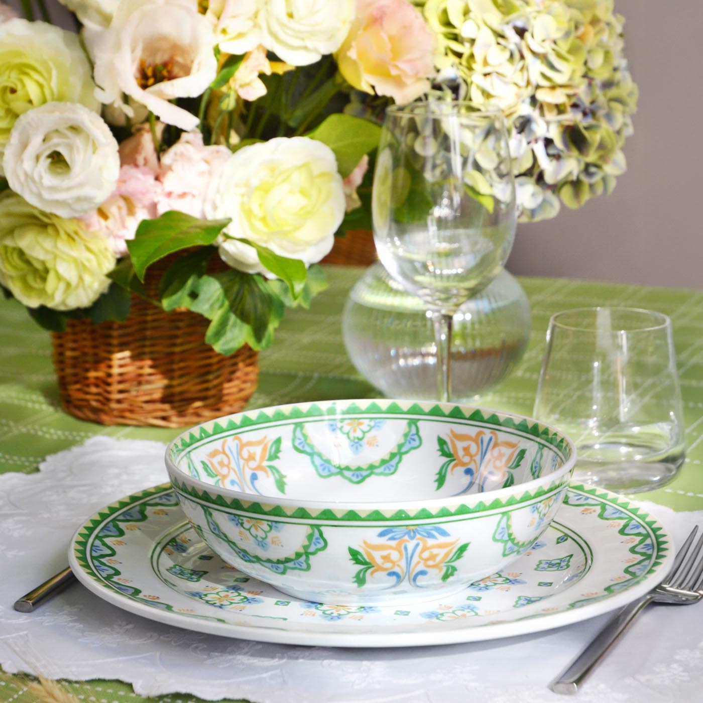 Groot diep bord van melamine Evora - 19 cm