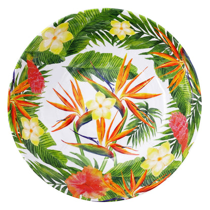 Grote melamine slakom met bloemen - Ø 31 cm