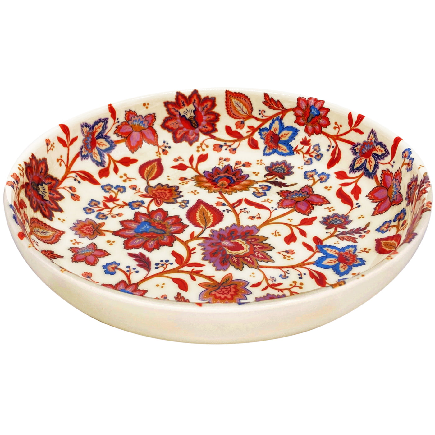 Melamine soepbord met Indiase bloemen - Ø 20 cm