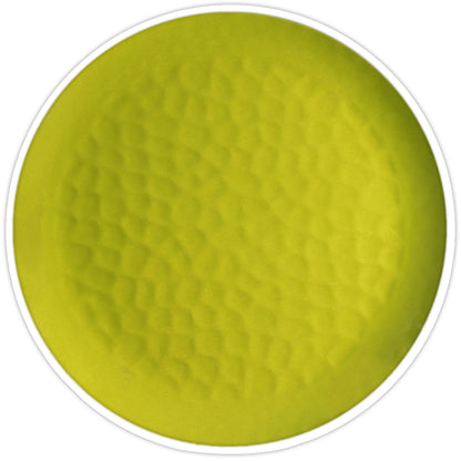 Groot plat bord van 27 cm van pure melamine - Groen. 2 stukken