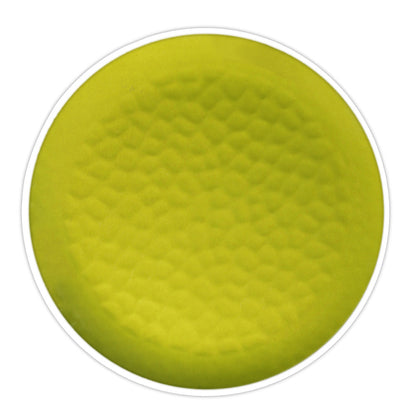 Plat bord van 23 cm van pure melamine - Groen. 2 stukken