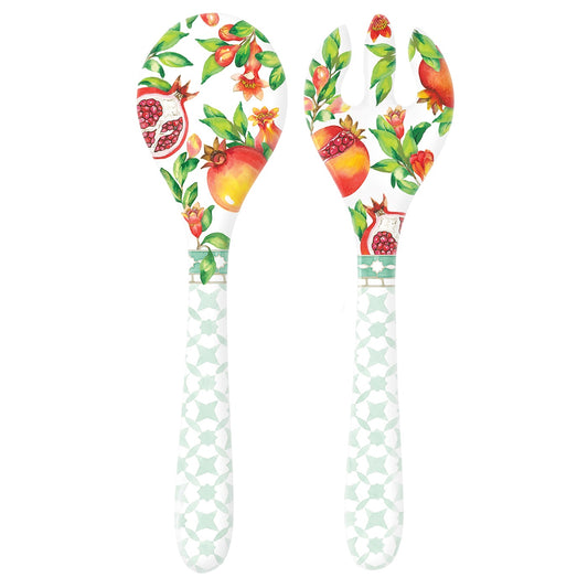 Saladebestek van melamine granaatappel - 33 cm