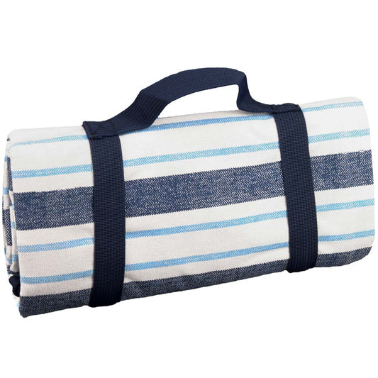Picknickkleed waterdicht XL Blauw en wit gestreept