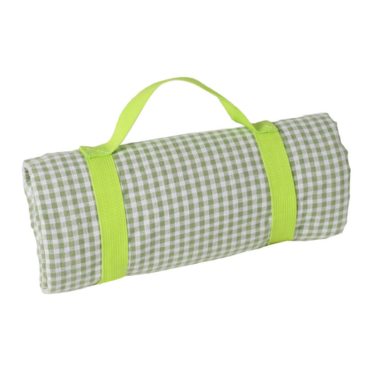 Picknickkleed waterdicht kleine groene en witte ruitjes