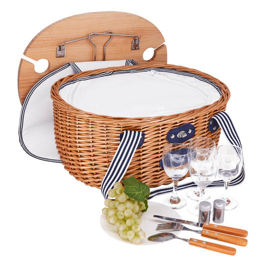 Picknickmand van riet Belle-Île - 4 personen