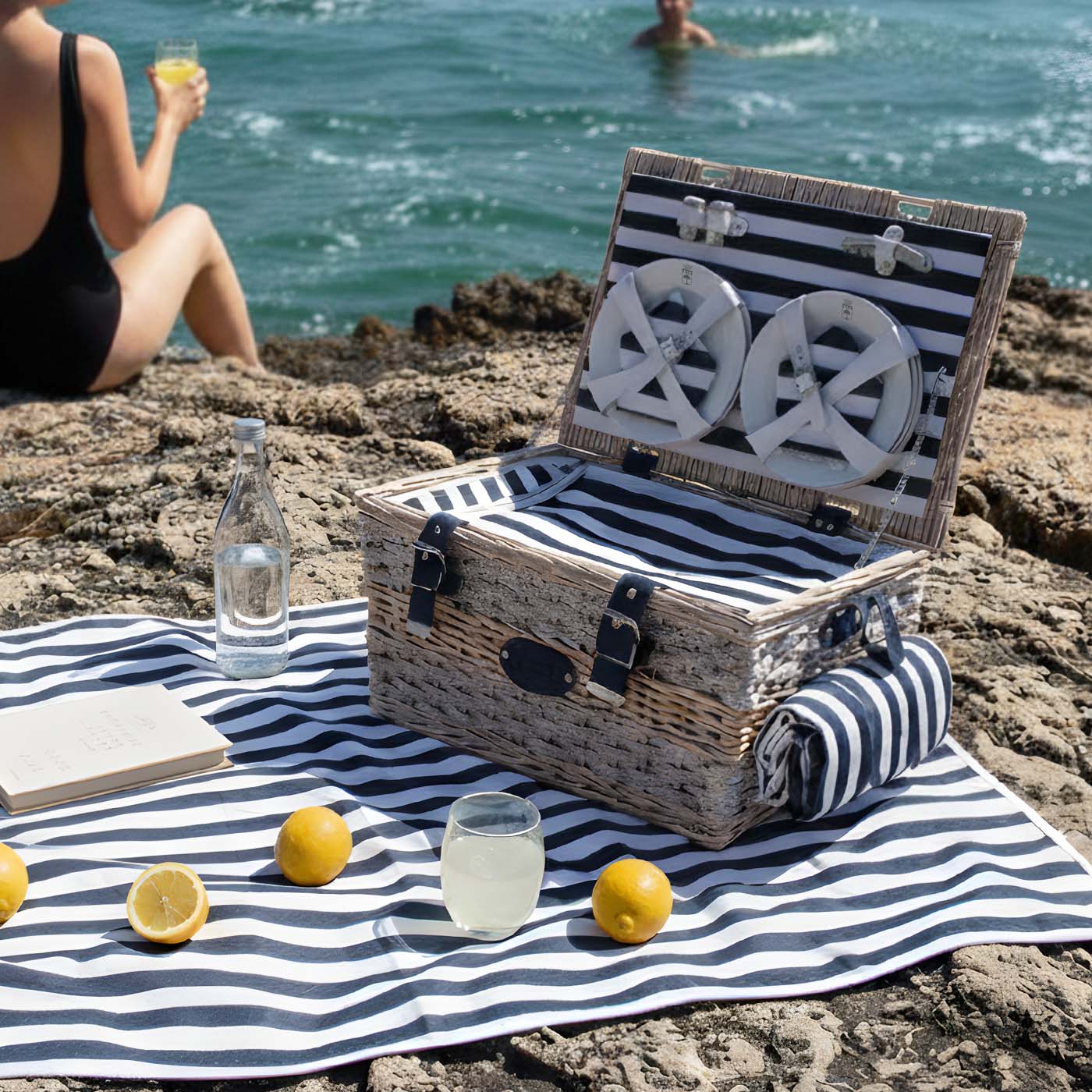 Picknickmand Marine - 6 personen