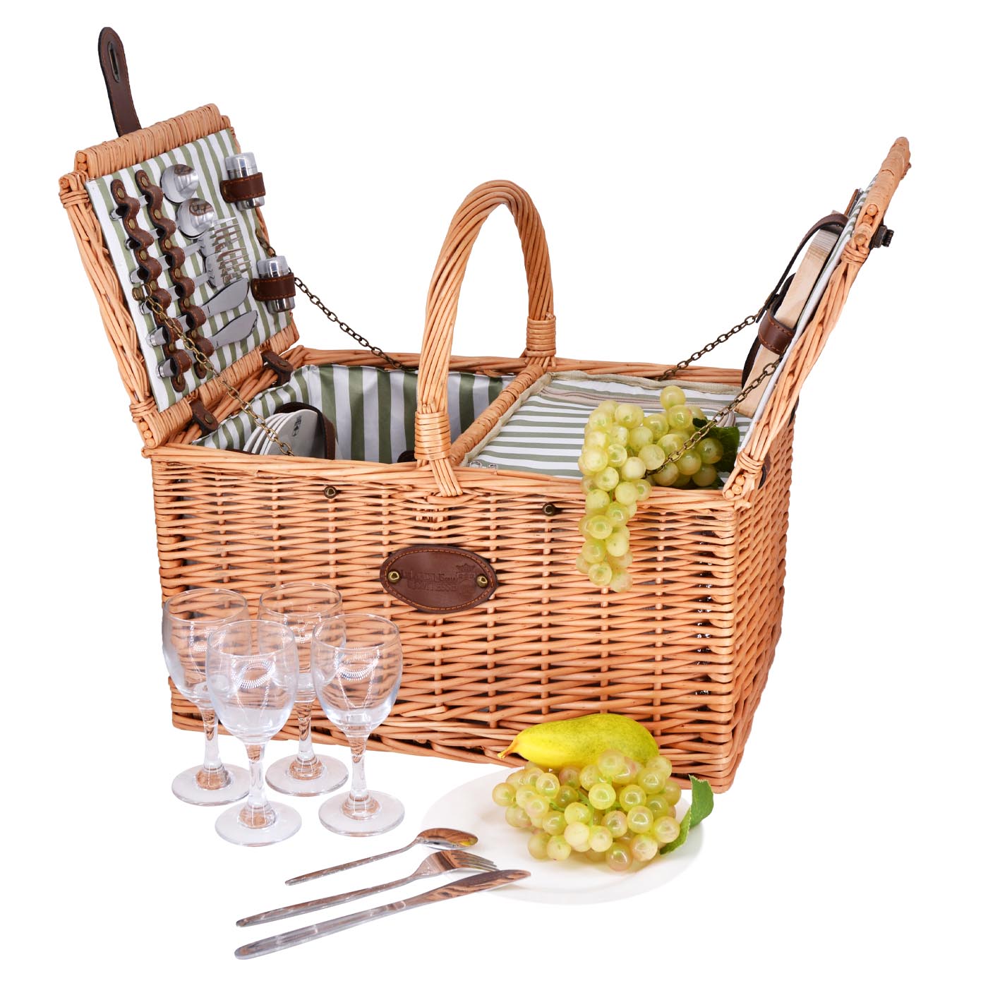 Picknickmand van riet Saint-Rémy - 4 personen