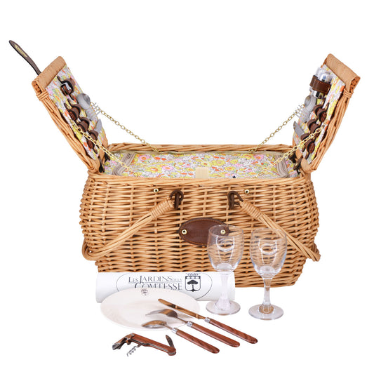 Picknickmand Giverny geel - 2 personen