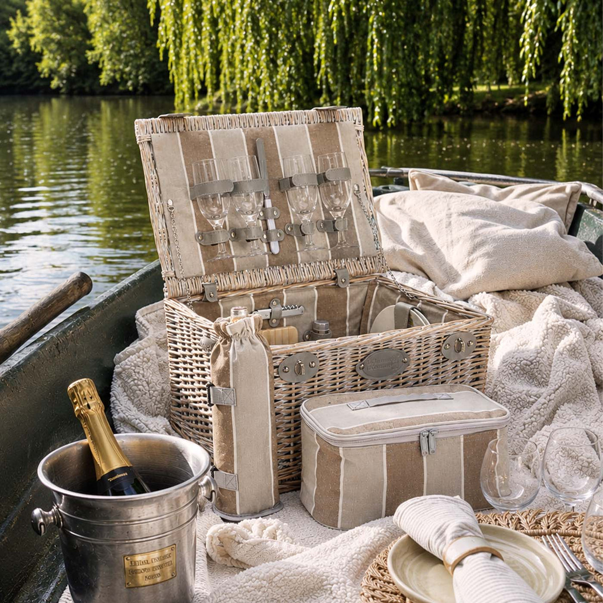 Picnickmand Polo Club - 4 personen